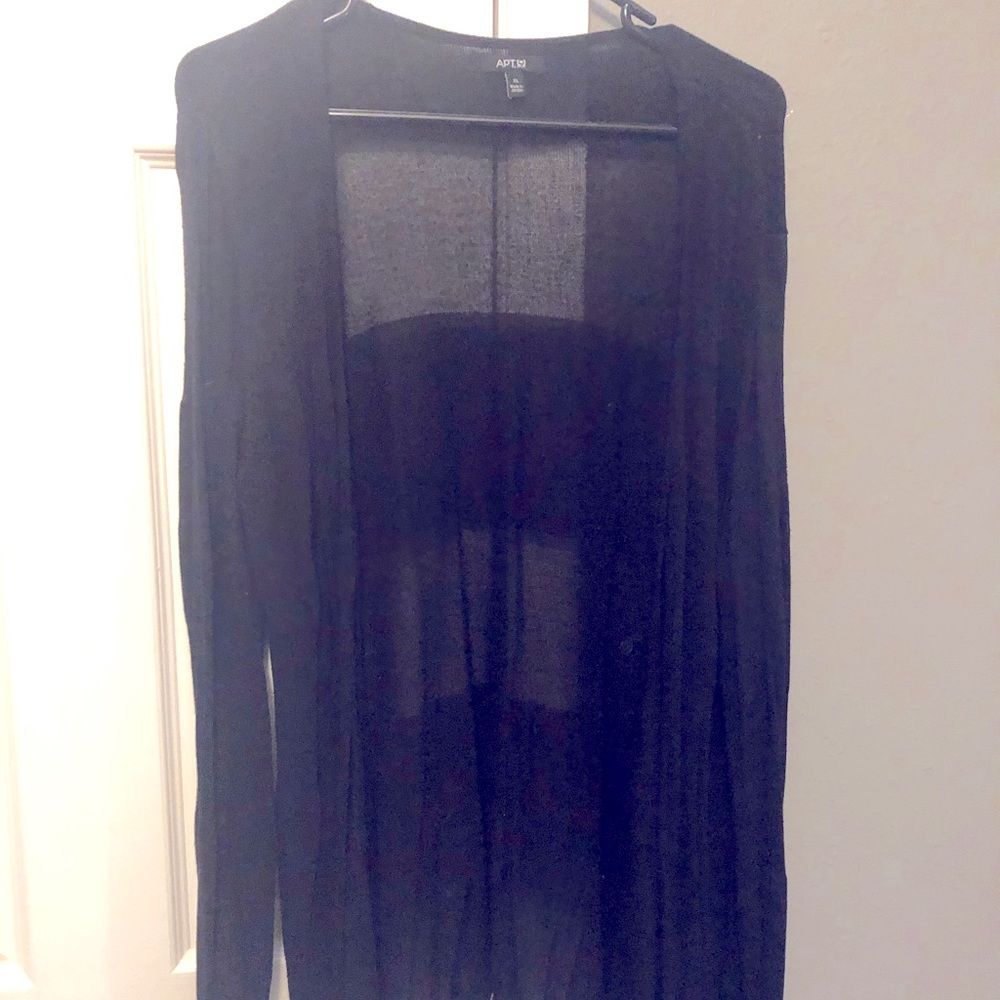 Black cardigan